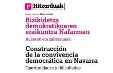 Construcción de la convivencia democrática en Navarra. Retos y dificultades